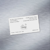 ビジネスロゴと情報8ライン磁気 マグネット名刺 (インサイチュ)