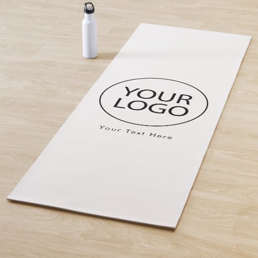 ビジネスロゴと文字の追加カスタム白黒 ヨガマット (インサイチュ)