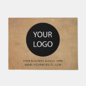 ビジネスロゴと文字の追加カスタム ドアマット (正面)