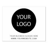 ビジネスロゴと文字カスタムサイズ ラバースタンプ (インプリント)