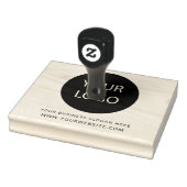 ビジネスロゴと文字カスタムサイズ ラバースタンプ (スタンプ)