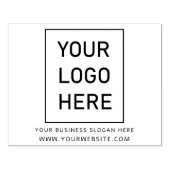 ビジネスロゴと文字カスタムサイズ ラバースタンプ (インプリント)