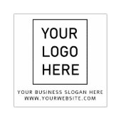 ビジネスロゴと文字カスタム ラバースタンプ (インプリント)