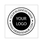 ビジネスロゴと文字カスタム ラバースタンプ (インプリント)