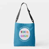 ビジネスロゴと文字クロスボディバッグの例 クロスボディバッグ (裏面)