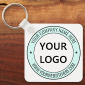 ビジネスロゴと文字プロモーションキーチェーン キーホルダー (正面)