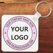 ビジネスロゴと文字プロモーションキーチェーン キーホルダー (裏面)