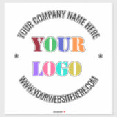 ビジネスロゴと文字プロモーションシール シール (シート)