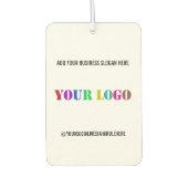 ビジネスロゴと文字宣伝用エアーフレッシュナー カーエアーフレッシュナー (正面)