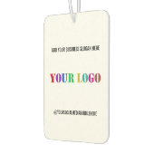 ビジネスロゴと文字宣伝用エアーフレッシュナー カーエアーフレッシュナー (左)