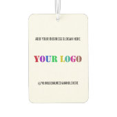 ビジネスロゴと文字宣伝用エアーフレッシュナー カーエアーフレッシュナー (裏面)