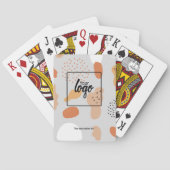 ビジネスロゴと文字抽象芸術パターン トランプ (裏面)