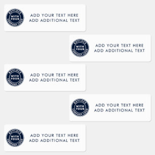 ビジネスロゴと文字社員の追加 ラベル