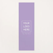 ビジネスロゴと文字紫カスタムの追加 ヨガマット (正面)