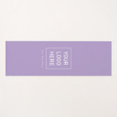 ビジネスロゴと文字紫カスタムの追加 ヨガマット (正面(横))