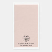 ビジネスロゴと文字赤面ピンクの追加 (正面)