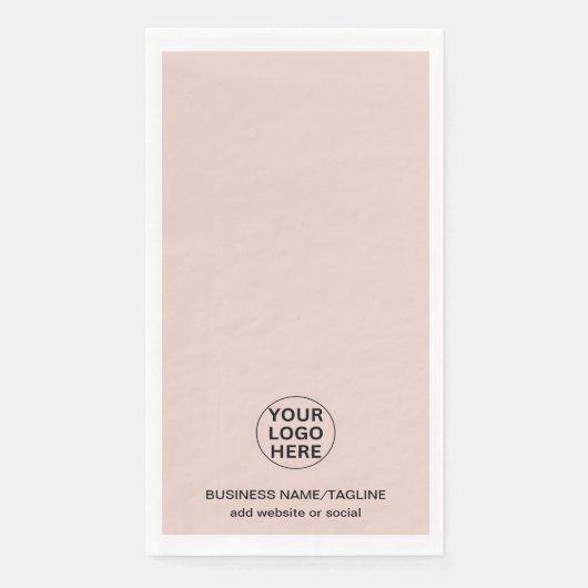 ビジネスロゴと文字赤面ピンクの追加 (正面)