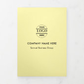 ビジネスロゴと文字 モダン 三つ折りカード (カバー)