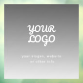 ビジネスロゴと文字 |濃いグレーグラデーション ウィンドウサイン (シート3)