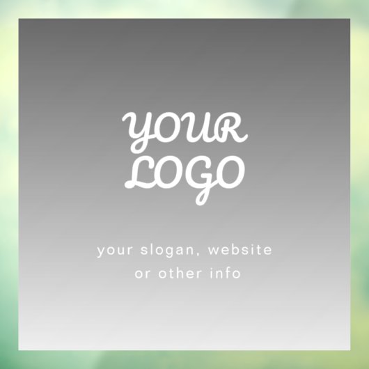 ビジネスロゴと文字 |濃いグレーグラデーション ウィンドウサイン (シート3)