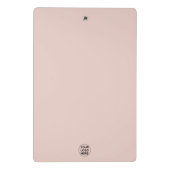 ビジネスロゴと文字l赤面ピンクプロフェッショナルの追加 ミニクリップボード (裏面)