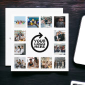 ビジネスロゴと12写真テンプレート パーソナライズされた