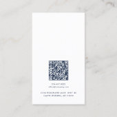 ビジネスロゴとQRコードイヤリングディスプレイカードの追加 名刺 (裏面)