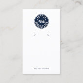 ビジネスロゴとQRコードイヤリングディスプレイカードの追加 名刺 (正面)