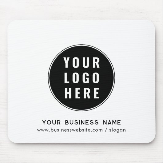 ビジネスロゴとWebサイトのカスタムマーケティング マウスパッド (正面)