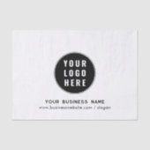 ビジネスロゴとWebサイトのカスタムマーケティング 薄葉紙 (正面)