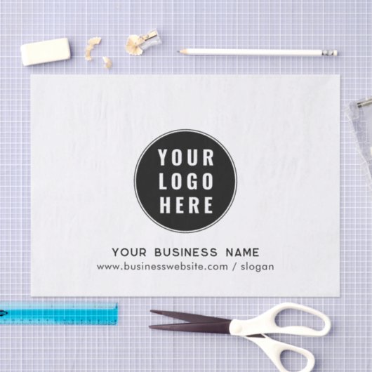 ビジネスロゴとWebサイトのカスタムマーケティング 薄葉紙 (クラフト)