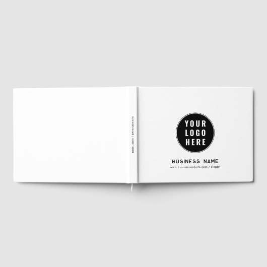 ビジネスロゴとWebサイトのカスタム任意の色の追加 ゲストブック (全面)