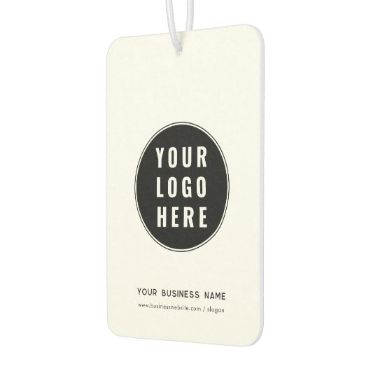 ビジネスロゴとWebサイトのカスタム会社の追加 カーエアーフレッシュナー (左)