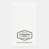 ビジネスロゴとWebサイトのカスタム追加企業の (正面)