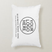 ビジネスロゴとWebサイトのシンプルカスタム アクセントクッション (正面(垂直))