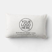 ビジネスロゴとWebサイトのシンプル ランバークッション (裏面)