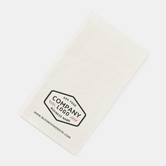 ビジネスロゴとWebサイトの従業員の企業の追加 (コーナー)