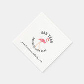 ビジネスロゴとWebサイトの追加のカスタム紙 スタンダードカクテルナプキン (角)