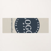 ビジネスロゴとWebサイトアドレスクライアントのカスタム ヨガマット (裏面(横))