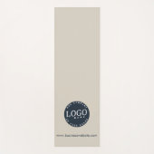 ビジネスロゴとWebサイトアドレスクライアントのカスタム ヨガマット (正面)