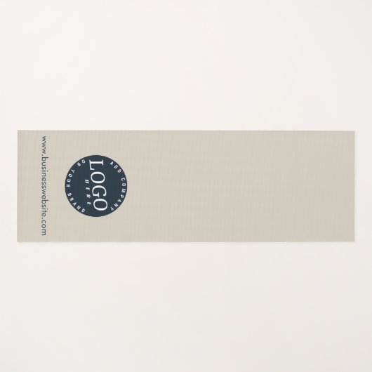 ビジネスロゴとWebサイトアドレスクライアントのカスタム ヨガマット (正面(横))