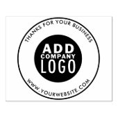 ビジネスロゴとWebサイトカスタムのアドレスの追加 ラバースタンプ (インプリント)
