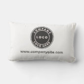 ビジネスロゴとWebサイトショールームの追加カスタム方法 ランバークッション (裏面)