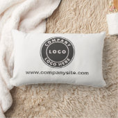 ビジネスロゴとWebサイトショールームの追加カスタム方法 ランバークッション (ブランケット)