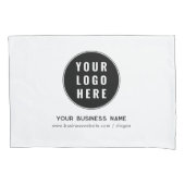 ビジネスロゴとWebサイトプロモーションの追加 枕カバー (正面)