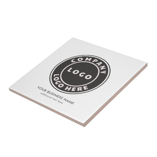 ビジネスロゴとWebサイト会社のプロモーションの追加 タイル (側面)