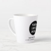 ビジネスロゴとWebサイト会社のプロモーション カフェラテマグ (左アングル)