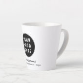 ビジネスロゴとWebサイト会社のプロモーション カフェラテマグ (右アングル)