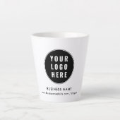 ビジネスロゴとWebサイト会社のプロモーション カフェラテマグ (正面)