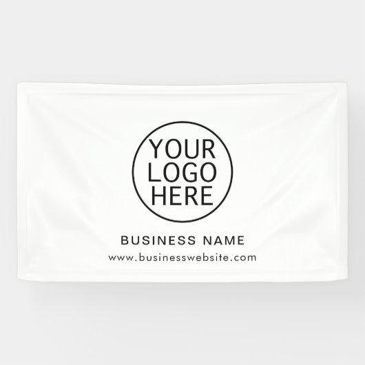 ビジネスロゴとWebサイト会社の再開 横断幕 (横)